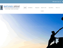 Tablet Screenshot of bartunekgroup.com